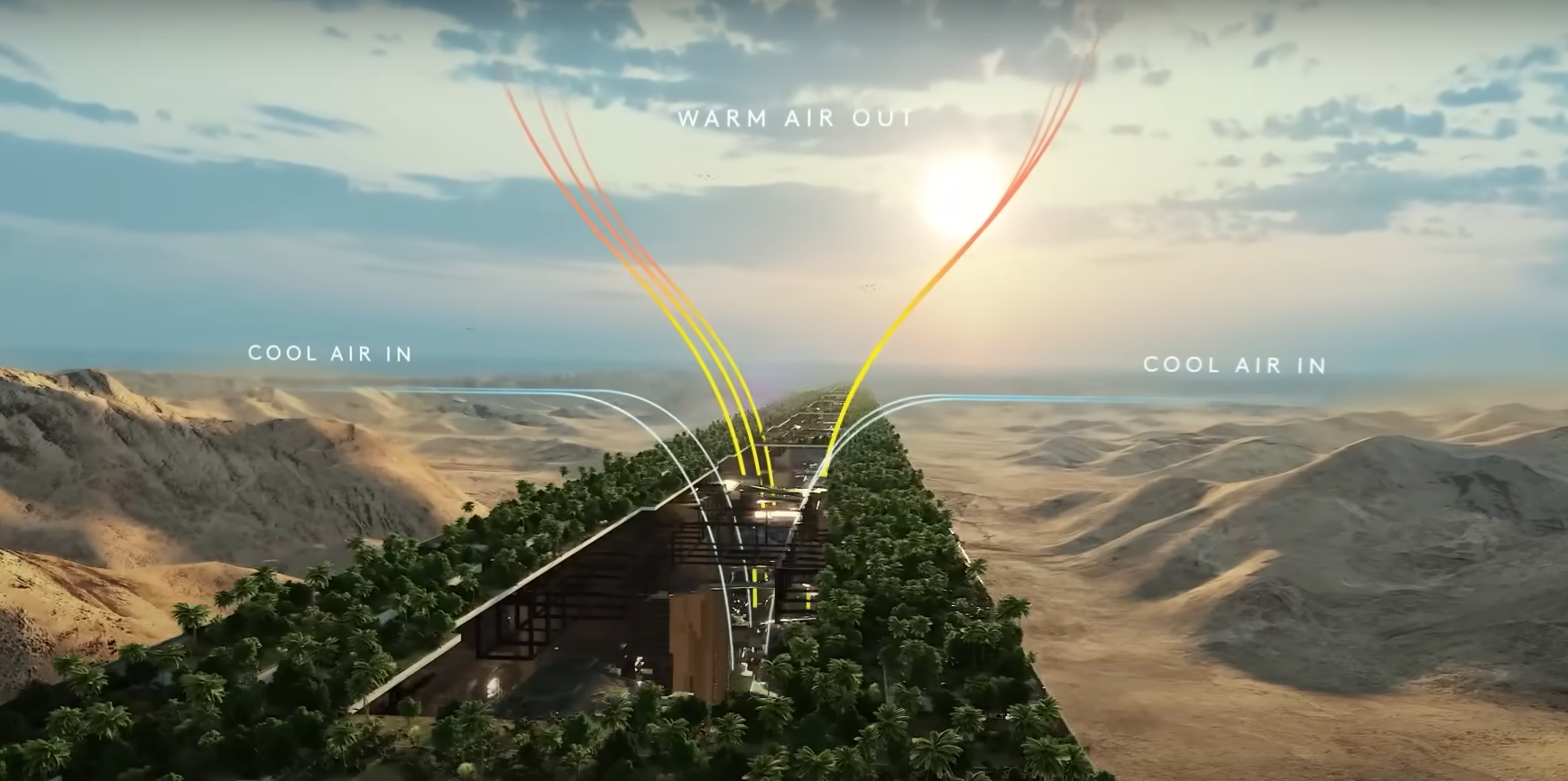 The metropolis will wind through the Saudi desert for 170 km! Is that a smart move?