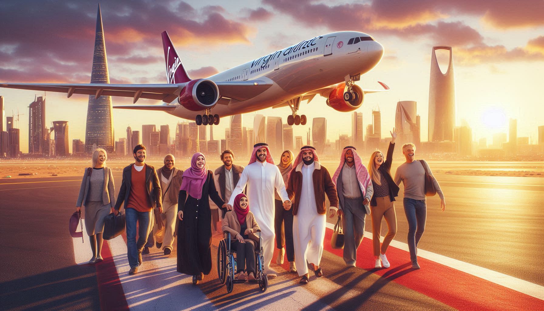 Virgin Atlantic Lands in Riyadh